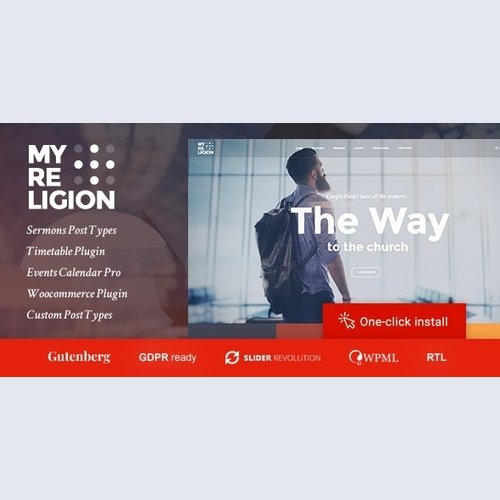 My Religion v1.2.8 - Dedicated Church WordPress Theme with Events, Sermons and Donations