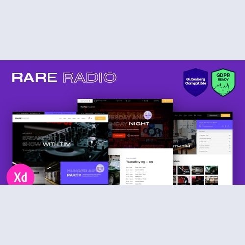 Rare Radio v1.0.2 - Online Music Radio Station & Podcast WordPress Theme