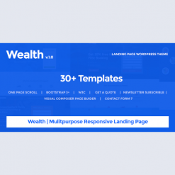 Wealth v1.2.9 - Multi-Purpose Landing Page Theme