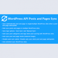 WordPress API Posts and Pages Sync with Multiple WordPress Sites v1.3.0