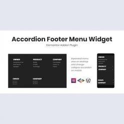 Accordion Footer Menu Widget For Elementor v1.0.0