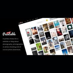 Paintable v2.4 - Photography and Blog Photos Download Theme