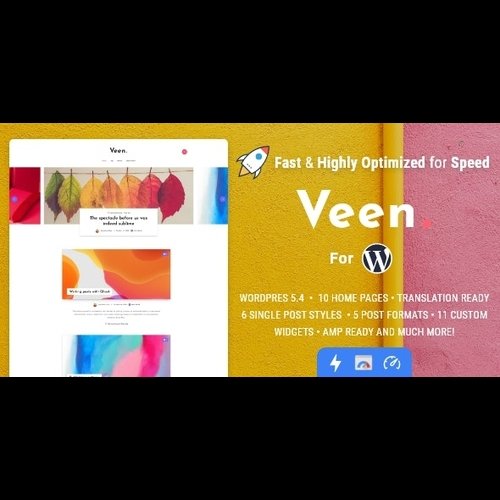 Veen v2.1.4 - Minimal & Lightweight Blog for WordPress