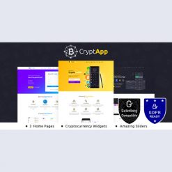 CryptApp Landing Page - Cryptocurrency Theme