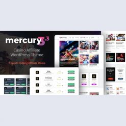 Mercury - Gambling & Casino Affiliate WordPress Theme. News & Reviews