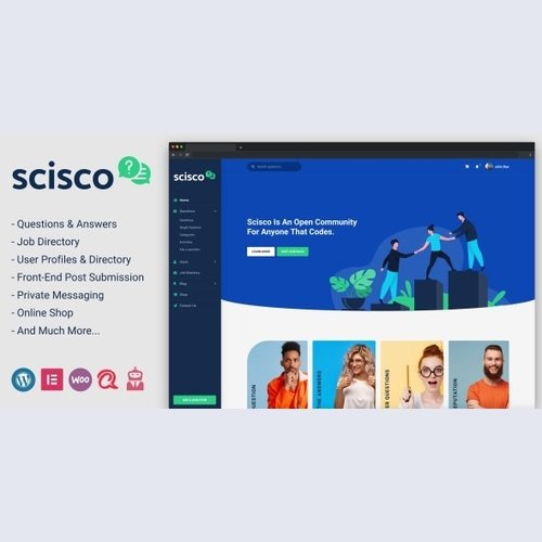 Scisco v1.1 - Questions and Answers WordPress Theme