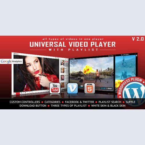 Universal Video Player wpshope