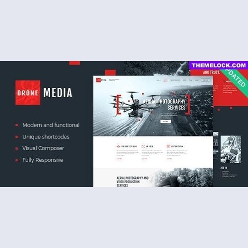 Drone Media - Aerial Photography & Videography WordPress Theme + RTL