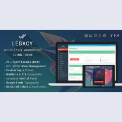 Legacy - White label WordPress Admin Theme