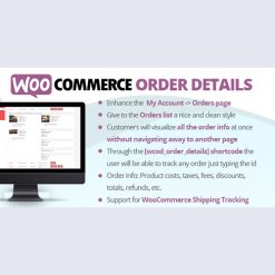 WooCommerce Order Details v2.8