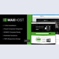 MaxHost v8.5.1 - Web Hosting, WHMCS and Corporate Business WordPress Theme with WooCommerce