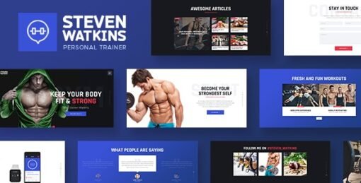 Steven Watkins v1.0.7 - Personal Gym Trainer & Nutrition Coach WordPress Theme