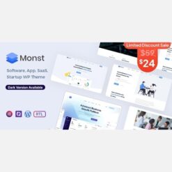 Monst v1.2 - Saas Startup WordPress Theme Free Download