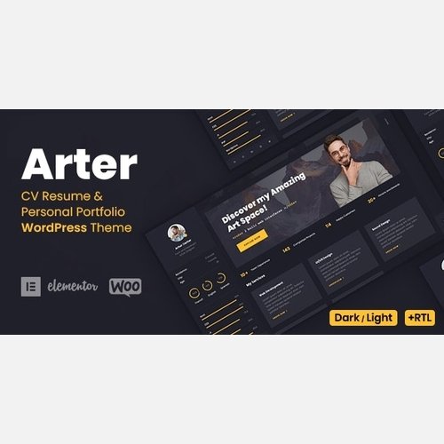 Arter v1.6.9 - Resume WordPress Theme Free Download