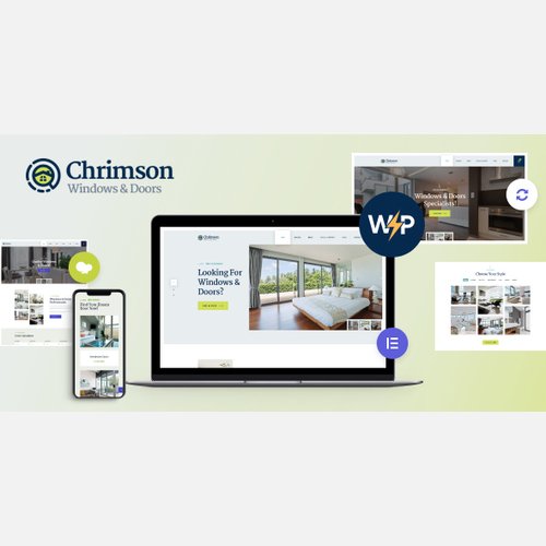 Chrimson v1.2.7 - Windows & Doors Services Store WordPress Theme + Elementor Free Download