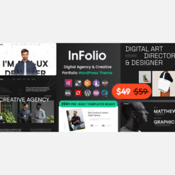 Infolio v1.0.0 - Digital Agency & Creative Portfolio WordPress Elementor Theme Free Download